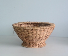 Round taper nature water hyacinth flower basket