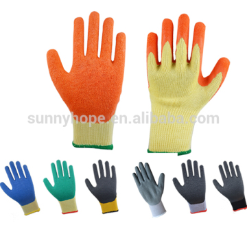 Durable Orange latex coated gloves