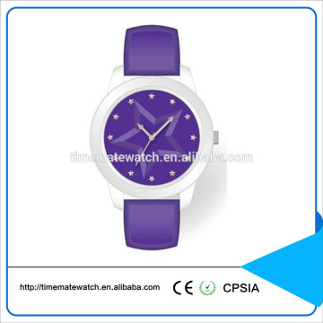 Waterproof custom logo silicone round dial watch silicone bracelet watch for kids