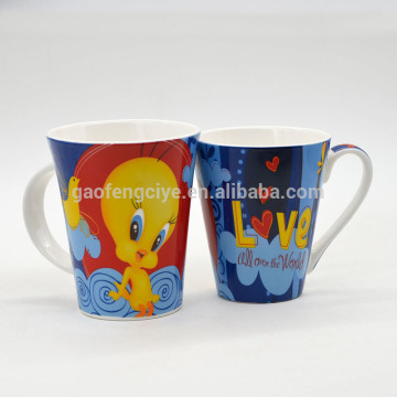 12oz Decal with cheap plain White ceramic mugs