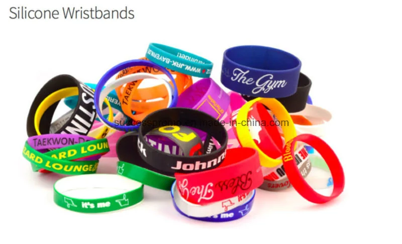 Cheap Custom Silicone Wristbands Segmented