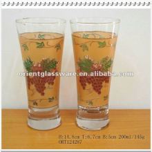 200ML decal glass cup