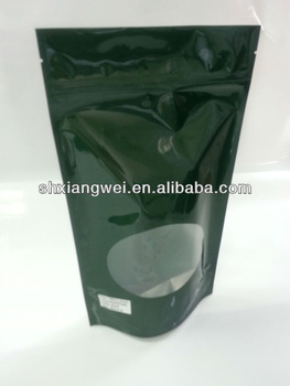 plastic stand up pouch with window