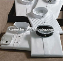 White Banded Collar Tuxedo Shirts Mandarin Collar man Shirts Wedding drss shirts