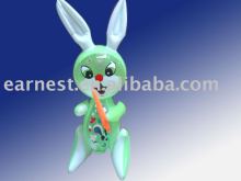 Inflatable 40cm Rabbit W/Parrot