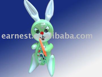 Inflatable 40cm Rabbit W/Parrot