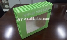 Artistic Cosmetic Gift Box, Paper Box with Window, Cosmetic Display Box