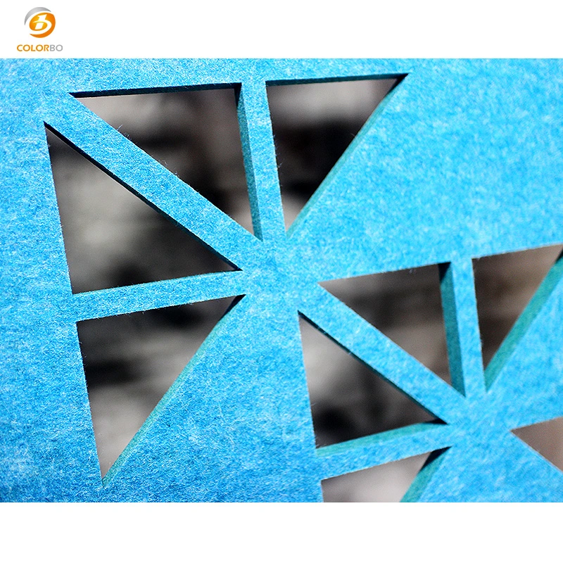 Environmental Protection Fireproof Decor Poplyester Fiber Hollowing-out Screen