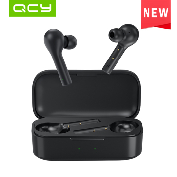 QCY T5 Wireless Bluetooth Headphones V5.0 Touch Control Earphones Stereo HD Talking with 380mAh Battery-