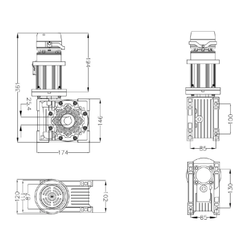 Motori senza spazzole Servo automatico Roll Up Doors