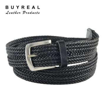 Made By Waxed Rayon Mens Braided Knitted Belt