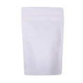 Белые крафт-бумажные герметичные кофейные пакеты с клапаном