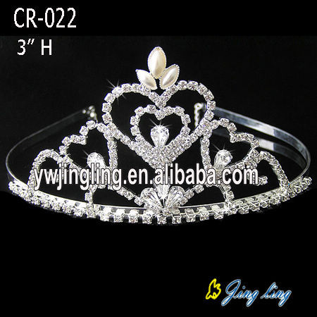 Small Rhinestone Pageant Crowns Wedding Tiaras