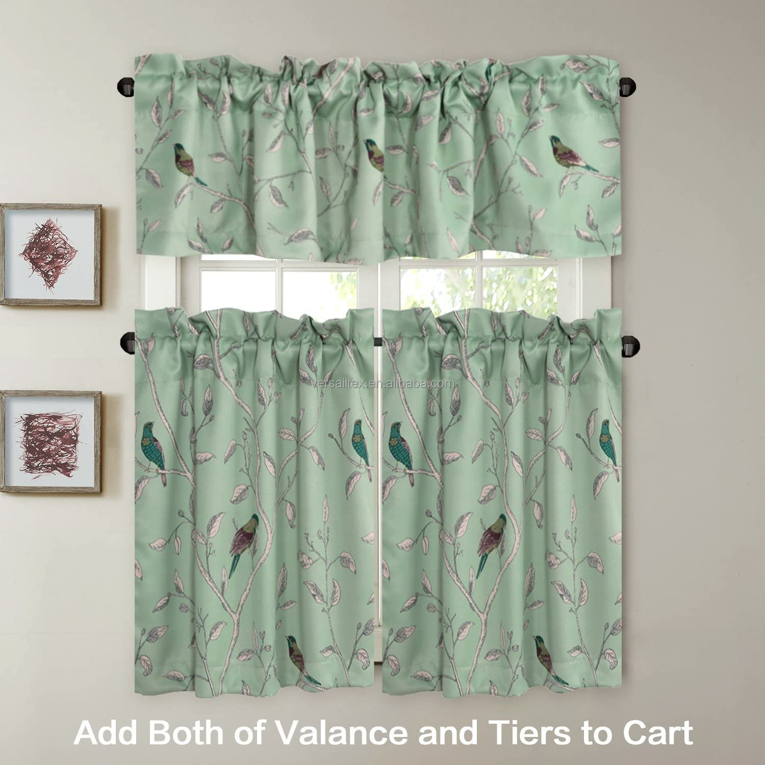 Printed Floral Curtain Valances Printed Floral Curtain Valances