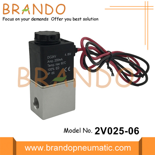 2V025-06 соленоидный клапан 1/8 &#39;&#39; 12 В постоянного тока 24VDC 110VAC 220VAC