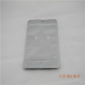 Foldable Plastic packaging bag with zipper and hole