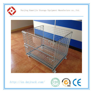 Promotion Galvanized Foldable Warehouse Wire Mesh Container