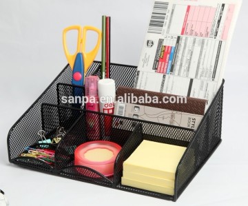 Modern Fancy Metal Mesh Office Desk Organizer