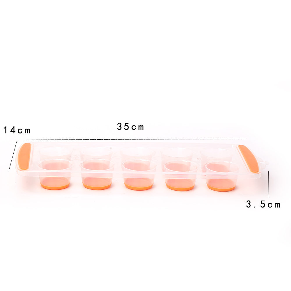 Easy-Release TPR & Flexible 10-Ice Cube Tray