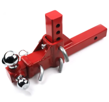 Three-ball adjustable trailer arm trailer connector