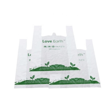 Custom Color 100% Biodegradable Composted Shopping Bag