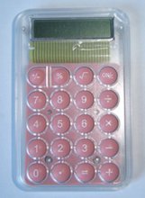 8-digits mini transparent calculator
