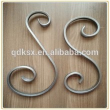 Decorative wrought iron component scrolls C or S scroll