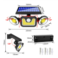 Outdoor -LED -Solarwandlampen Gartenlicht