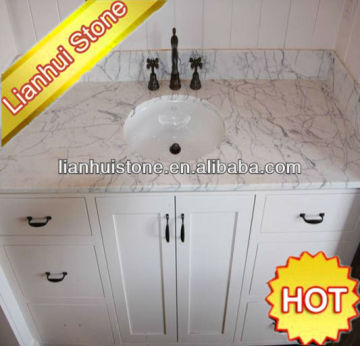 commercial white carrera marble bathroom vanity tops