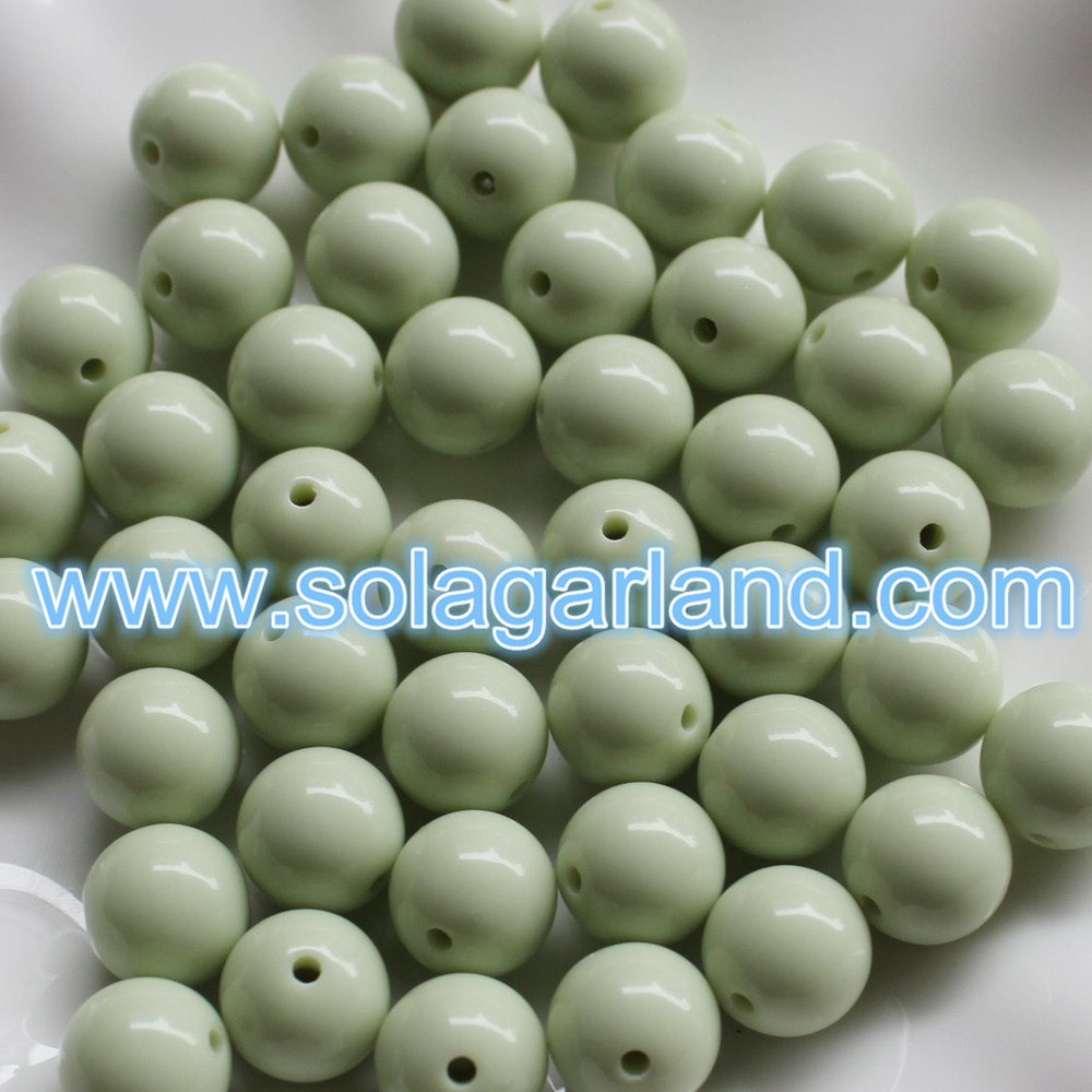 Acrylic Round Spacer Beads