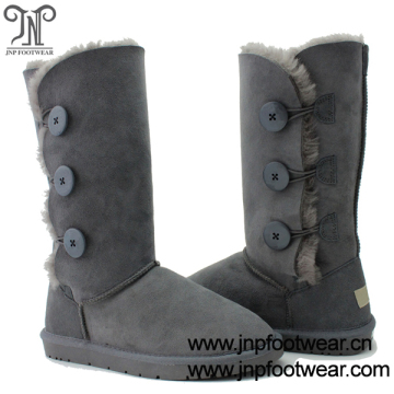 Winter tall mou boots wholesale with three buttons