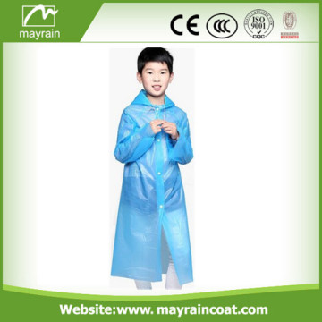Blue Color PE Raincoat