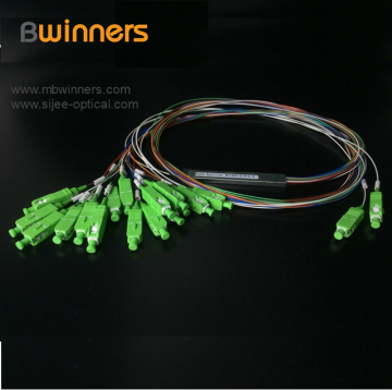 2x16 SC/APC Steel Tube Type Optical Splitter