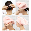 Thickened coral hair towel bath cap