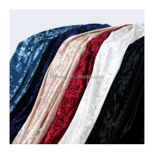 Polyester Spandex Ice Stretch Velvet Fabric - Korean Crushed Velvet
