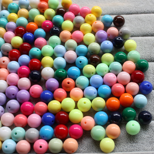 8mm / 10mm / 12mm / 14mm / 16mm / 18mm / 20mm rode kleur Gumball acryl effen kralen voor ketting sieraden