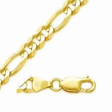 Men's 14K Gold 6.0mm Figaro Chain Necklace