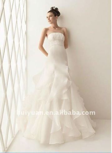 new backless sash cream wedding dress 2012