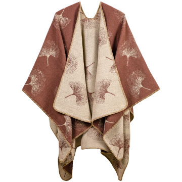 Autumn Winter Minority Ethnic Style Fashion Warm Printed Shawls for Women