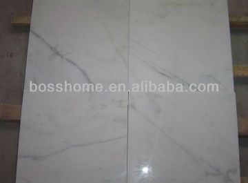 Great white marble floor tiles