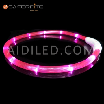 Rechargeable Led Safety Glowing Dog Collar