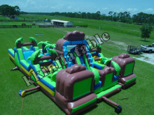 giant jungle inflatable obstacles course, adults inflatable amusement parkKKB-L035