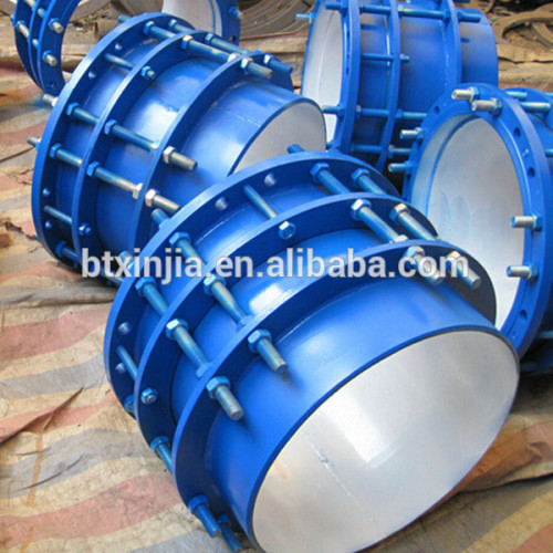 double flanged sleeve limit expansion joint for force transmission