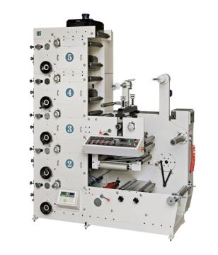 Adhesive Paper Label Roll Flexo Printing Machine