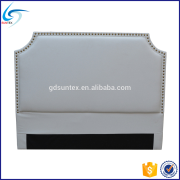 Modern Style King Size White Leather Headboard