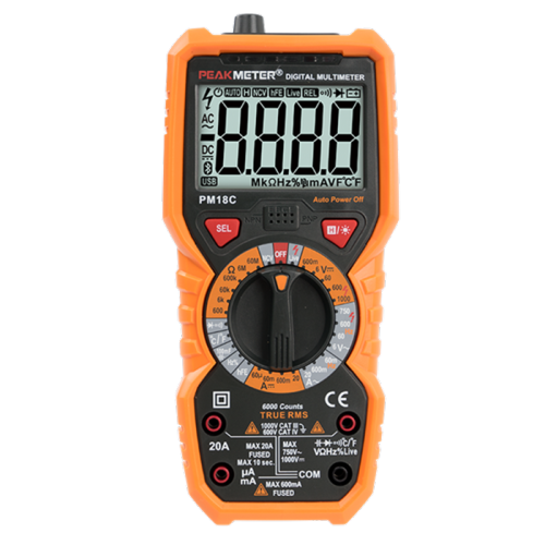 Professionelles Multimeter LCD Digital Amperemeter Voltmeter