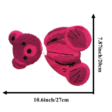 Sulaman Teddy Bear Chenille menjahit Patches