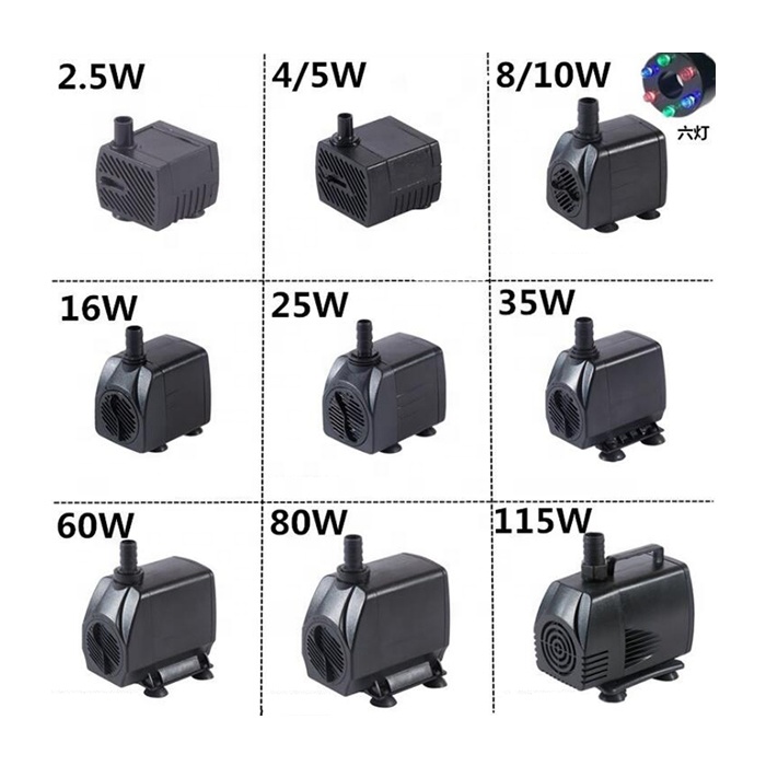 8W AC 110V 60Hz Aquarium Fish Tank Fountain Water Pump