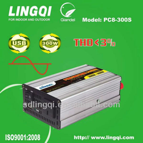 solar power inverters 300w USB 5vdc 1A/2.1A