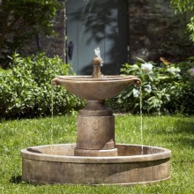 Pure hand carved stone water feature fountain garden